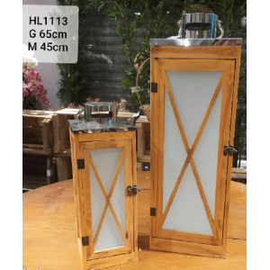 LANTERNA COM 2 PCS METAL EM X