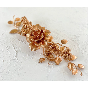 MINI FESTÃO NATALINO AN155 ROSA METALIZADA