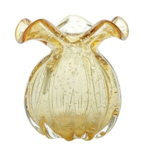 VASO DE VIDRO 4141 ITALY ?MBAR 10X11CM