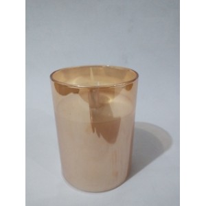 VELA CINTIL CV820 VIDRO ÂMBAR 7,5X10CM