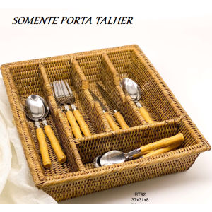 PORTA TALHER RT92 RATTAN 37X32CM