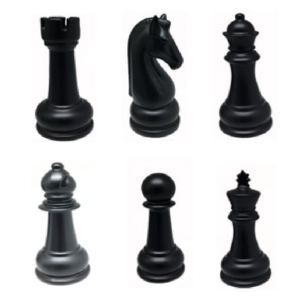 ENFEITE CER?MICA TXDZ-05/6 PE?A XADREZ PEQ. METALIZADA