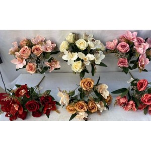 ROSA C/5+5 ORQUíDEAS HD9247 36CM