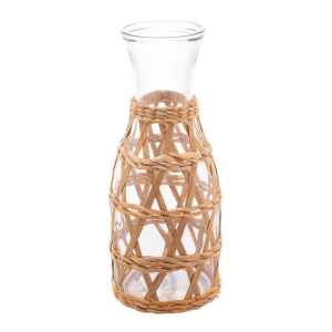 GARRAFA DE VIDRO REVESTIDA  C/SISAL