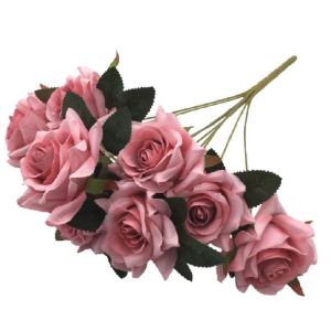 ROSA C/9 GALHOS SY09064 DIAMANTE