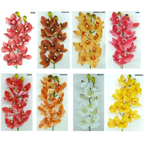 ORQUÍDEA C/10 BOTÕES COD2365 CYMBIDIUM