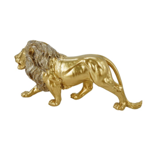 ENFEITE CERÂMICA TLEO-01A LEÃO DOURADO