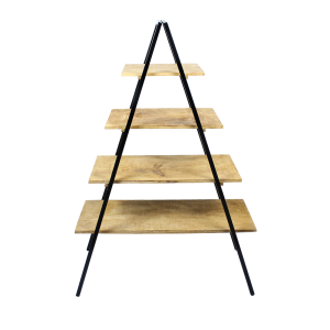 ESCADA MADEIRA DECORATIVA 4 ANDARES