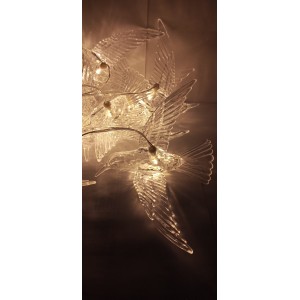 ENFEITE LUMINOSO CV862 PASSAROS C/8