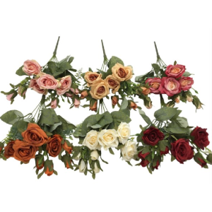 ROSA C/7 2326 C/COMPLEMENTOS 36CM