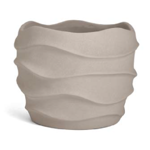 CACHEPOT CIMENTO 17415 ONDAS CINZA