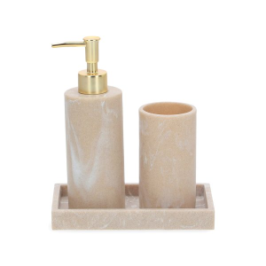 CJ  PARA BANHEIRO COM 3 PEÇAS  EM POLIRRESINA