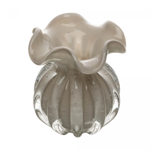 VASO ITALY 61799 NUDE LEITOSO VIDRO