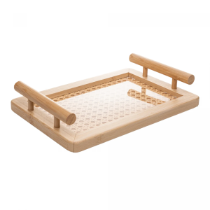 BANDEJA BAMBU 61771 C/ALÇA FUNDO TRELIÇA