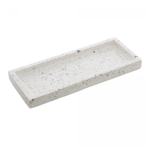 BANDEJA RETANGULAR EM   MARMORE TERRAZO