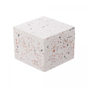 ORGANIZADOR MARMORE 5422 TERRAZO COM TAMPA BRANCO