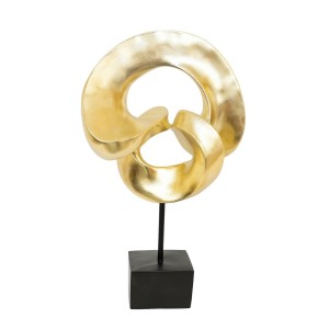 ESCULTURA DOURADA EM POLIRRESINA