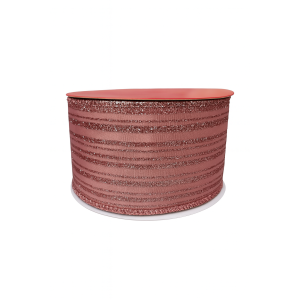 FITA NATALINA COM GLITER ROSA