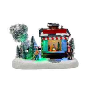 CENÁRIO NATALINO CASINHA COM ÁRVORE